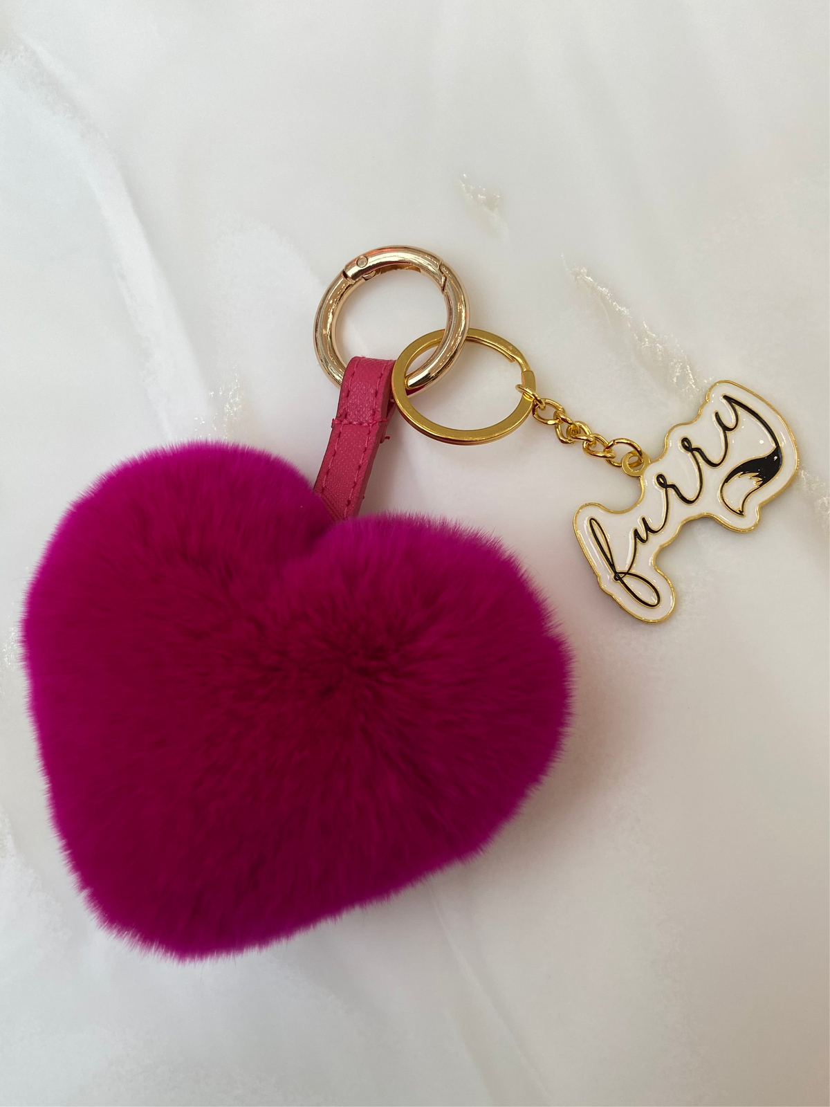“FURRY HEARTS” keychain