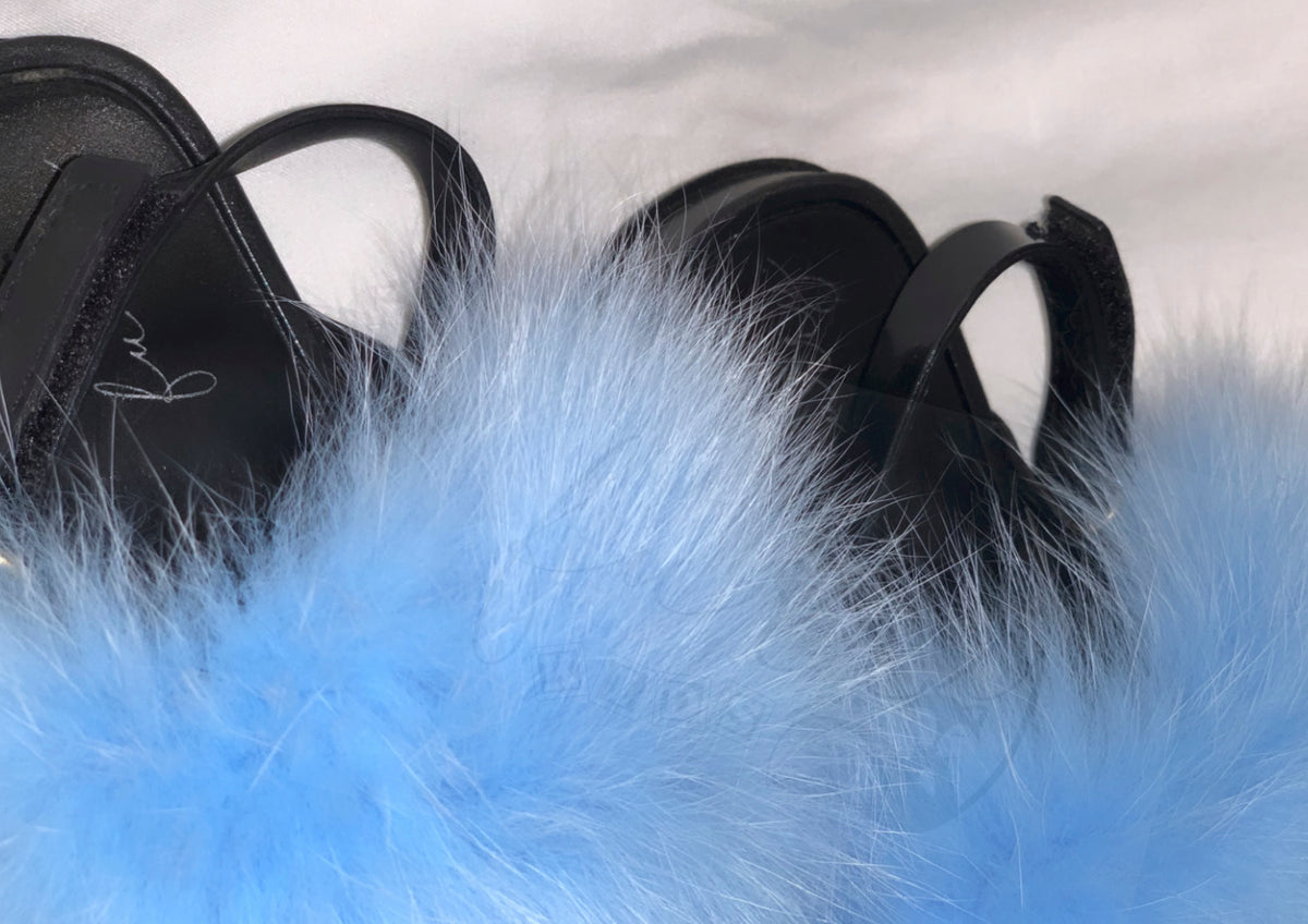 KIDS FUR SANDALS